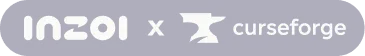 inZOI x CurseForge logo