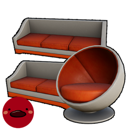 MH Retrofuturism : Couch Set